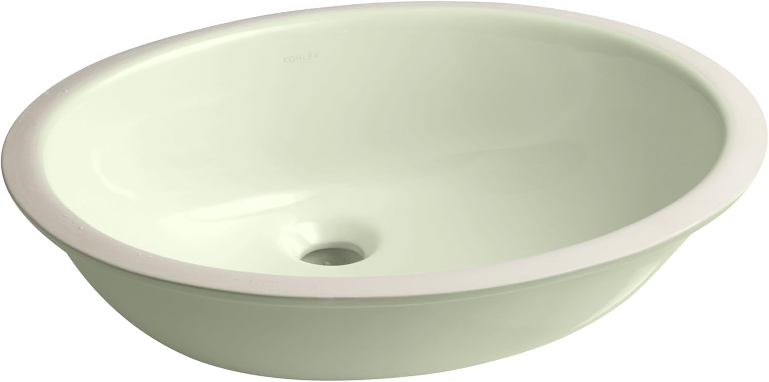 KOHLER K2210GNG Caxton Undercounter Bathroom Sink with Glazed