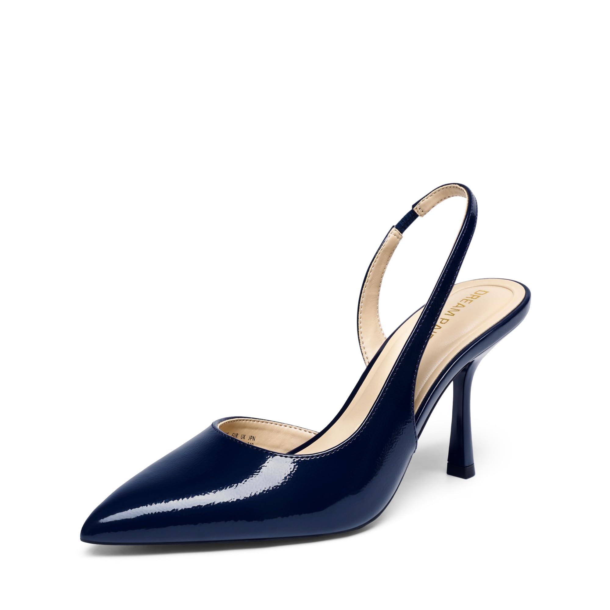 DREAM PAIRS Czółenka damskie - Classic Comfort, granatowy, 38.5 EU