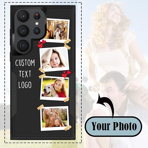 Miniatura 2 de Funda de teléfono personalizada para Samsung Galaxy S23 Ultra Multi imágenesfotos, personalizada de 3 capas de protección resistente de poliuretano