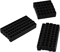 Conjunto de suporte de brocas/Organizador de haste sextavada de 10 cm para chaves de fenda Rack de armazenamento de plástico para suporte com bandeja de classificação de 6 10 12 furos para oficina e