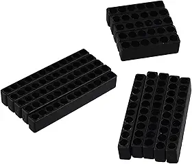 Conjunto de suporte de brocas/Organizador de haste sextavada de 10 cm para chaves de fenda Rack de armazenamento de plástico para suporte com bandeja de classificação de 6 10 12 furos para oficina e