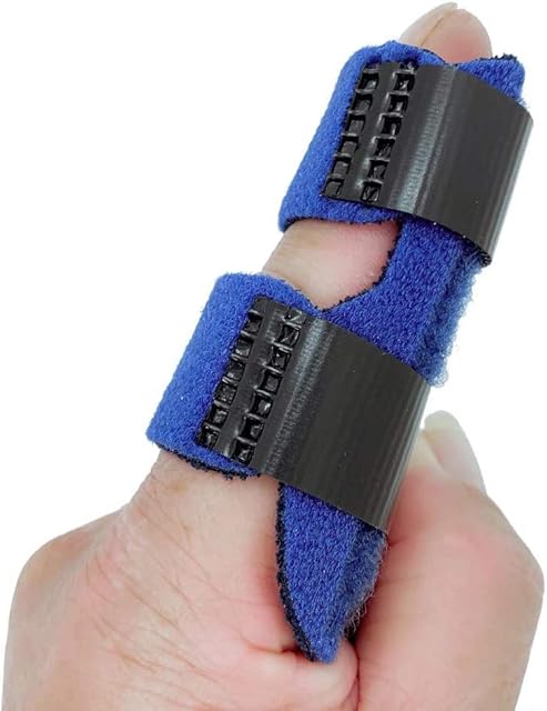 Trigger Finger Splint, Adjustable Aluminium Support for Extension Straightening Arthritis Mallet Finger Knuckle Brace for Finger Stiffness, Osteoarthritis, Sprained Knuckles Pain Relief