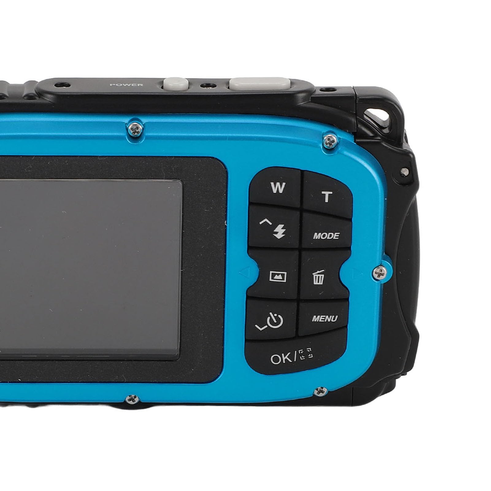 Caméra de plongée 1080P 48MP Anti-secousse 5 meters Caméra sous-marine résistante à l'eau avec écran couleur de 2,4 pouces Carte mémoire 32G Caméras de reconnaissance faciale autofocus for la photogra