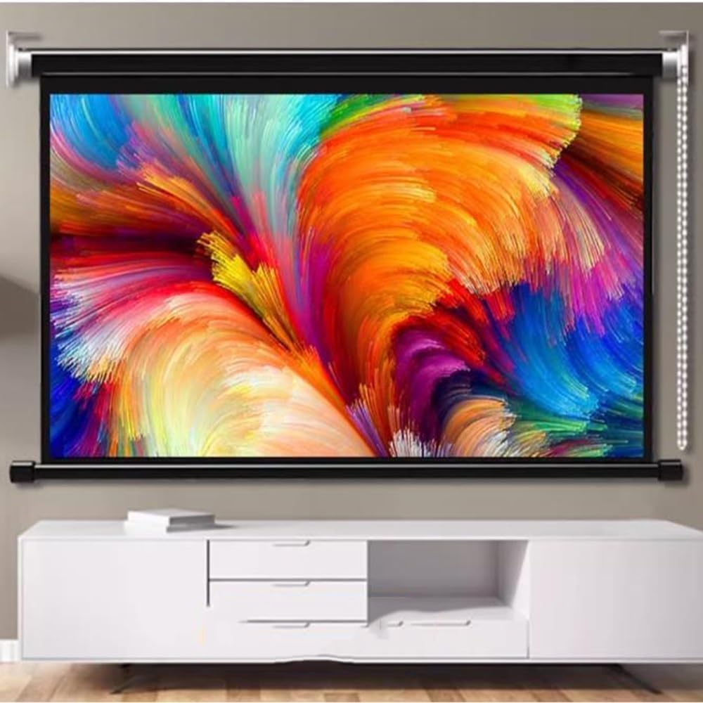 Écran de projection mural 4K anti-pli pour une image cinéma parfaite