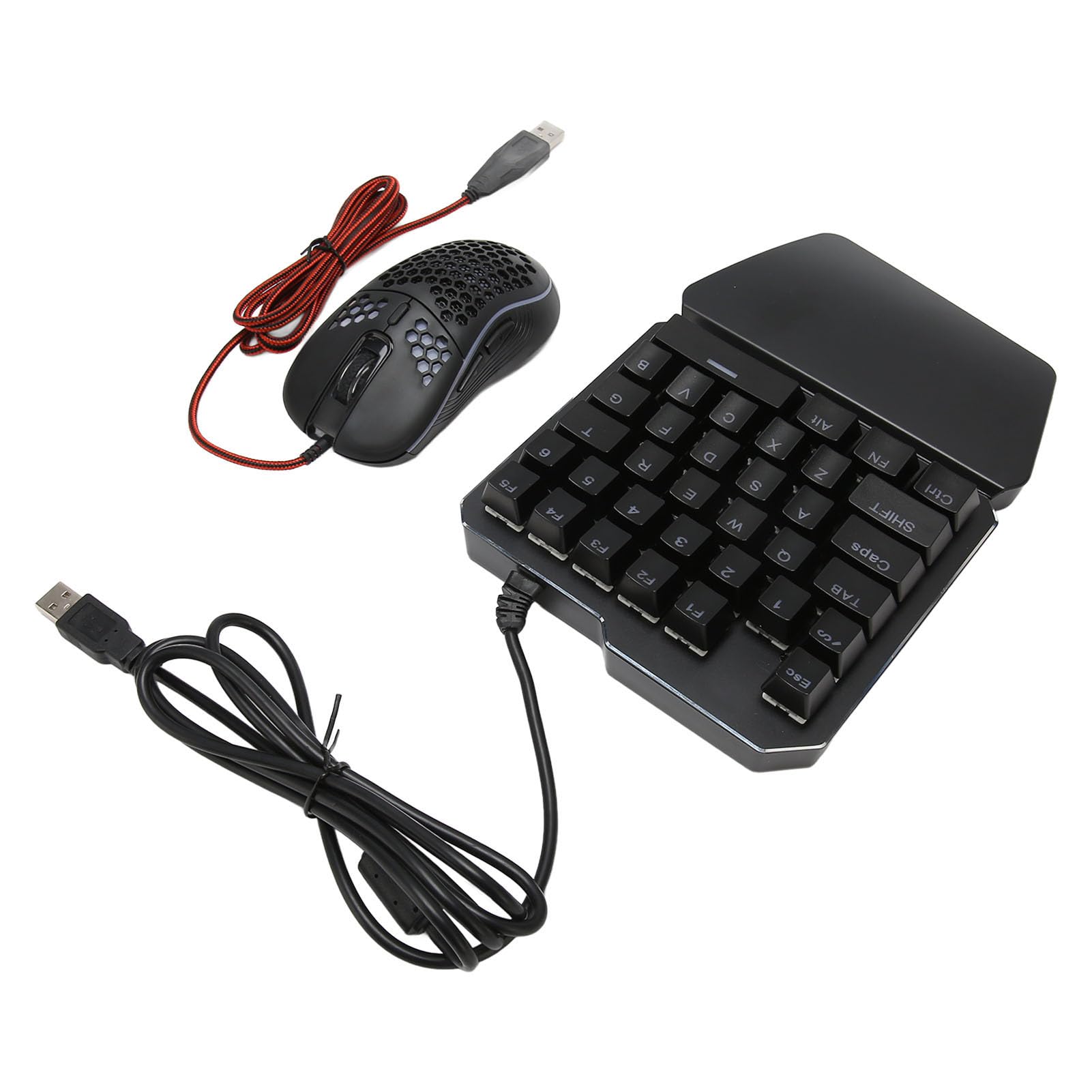 Goshyda Set di Convertitori Programmabili per Tastiera e Mouse Cablati, Tastiera da Gioco e Adattatore per Mouse Combinati per 360 One Series X S, modalità Burst con Interruttore a un Tasto