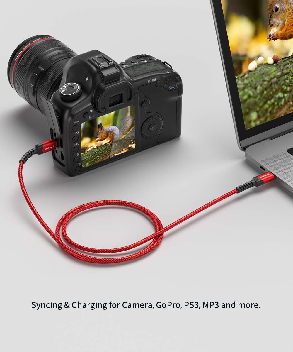 Suреr Chеар 🛒 Mini B to USB C Cable 10ft, JSAUX USB C to Mini USB Cable Charging Cord for GoPro Hero 3+, PS3 Controller, MP3 Player, Dash Cam, Digital Camera, GPS Receiver, PDAs and More Mini B Devices