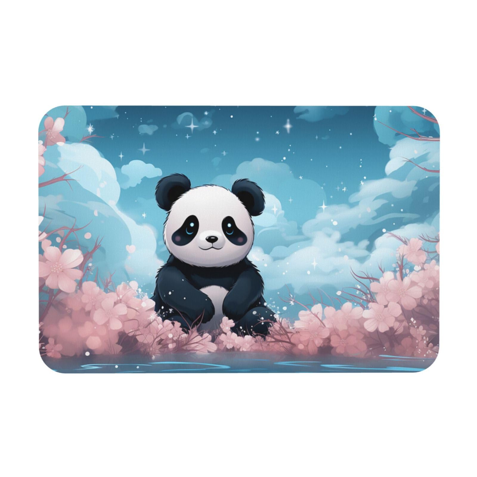 Tapis de bain en pierre diatomée panda 60x40cm en roche naturelle