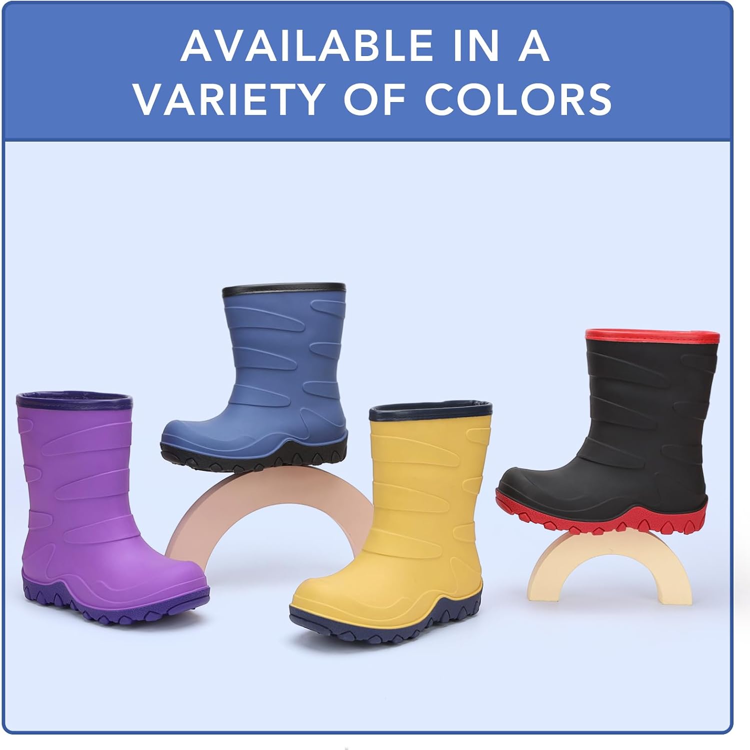 FUNCOO PLUS Kids Insulated Rain Boots Boys & Girls Snow Boots
