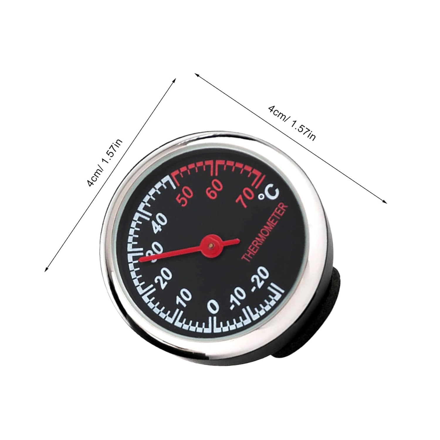 Automobile Electronic Clock Luminous Mechanical Thermometer Steel Core Pointer Car Dashboard Decor Clock for Car Vent