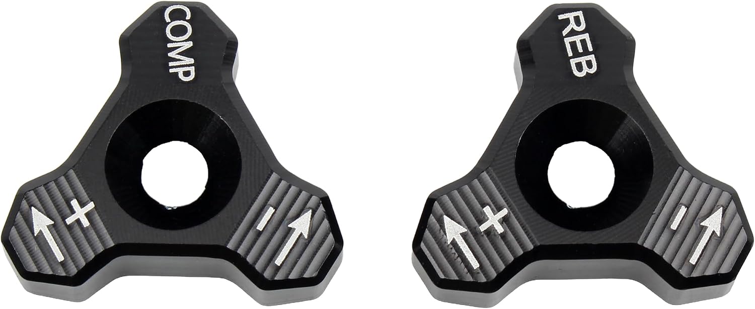 48mm Front Shock Absorber Fork Knob Adjuster Bolt Compatible with EXC SX SXF XCW XCF EXCF EXCR 125 150 250 300 350 400 450 500 525 Black