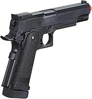Vista 4 de Pistola de Airsoft de Resorte de Plástico Duradero Personalizada M1911 de 250 FPS (Color: Negro)