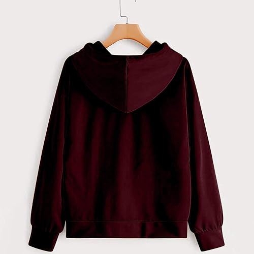 Miniatura 5 de Sudadera con capucha de feliz año nuevo para mujer, divertida sudadera con capucha con gráfico de té de café, holgada, casual, familiar, ropa de