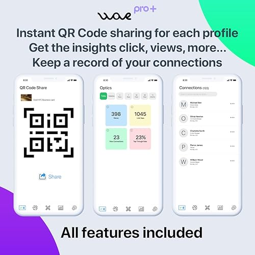 Miniatura 8 de Paquete de 7 tarjetas de visita digitales y etiquetas inteligentes, sin límites de suscripción o aplicaciones, sin tarifas de actualización ocultas,