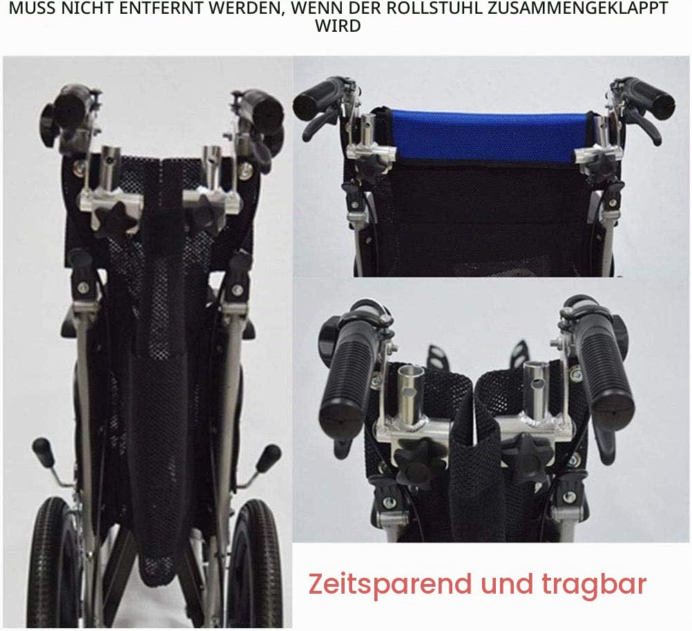 Einstellbare Rollstuhl Kopfstütze Rückenlehne Neck Unterstützung, Komfortable Sitz Zurück Kissen U Typ Kissen, tragbare Neck Rest Kissen Back Extension Kissen für Reise Rollstuhl Zubehör (Schwarz)