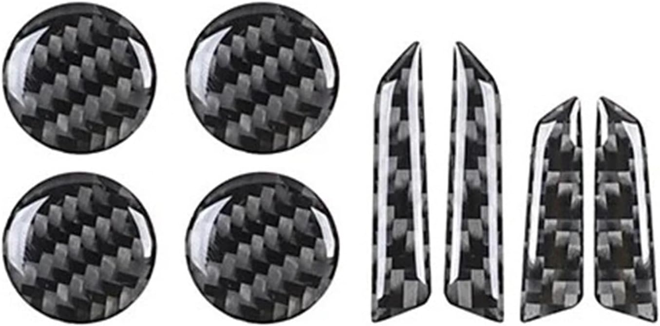 Seat Adjustment Switch Button Sticker Car Interior Compatible for Tesla Model 3 Model Y 2017-2022 Accessories(Carbon Black)