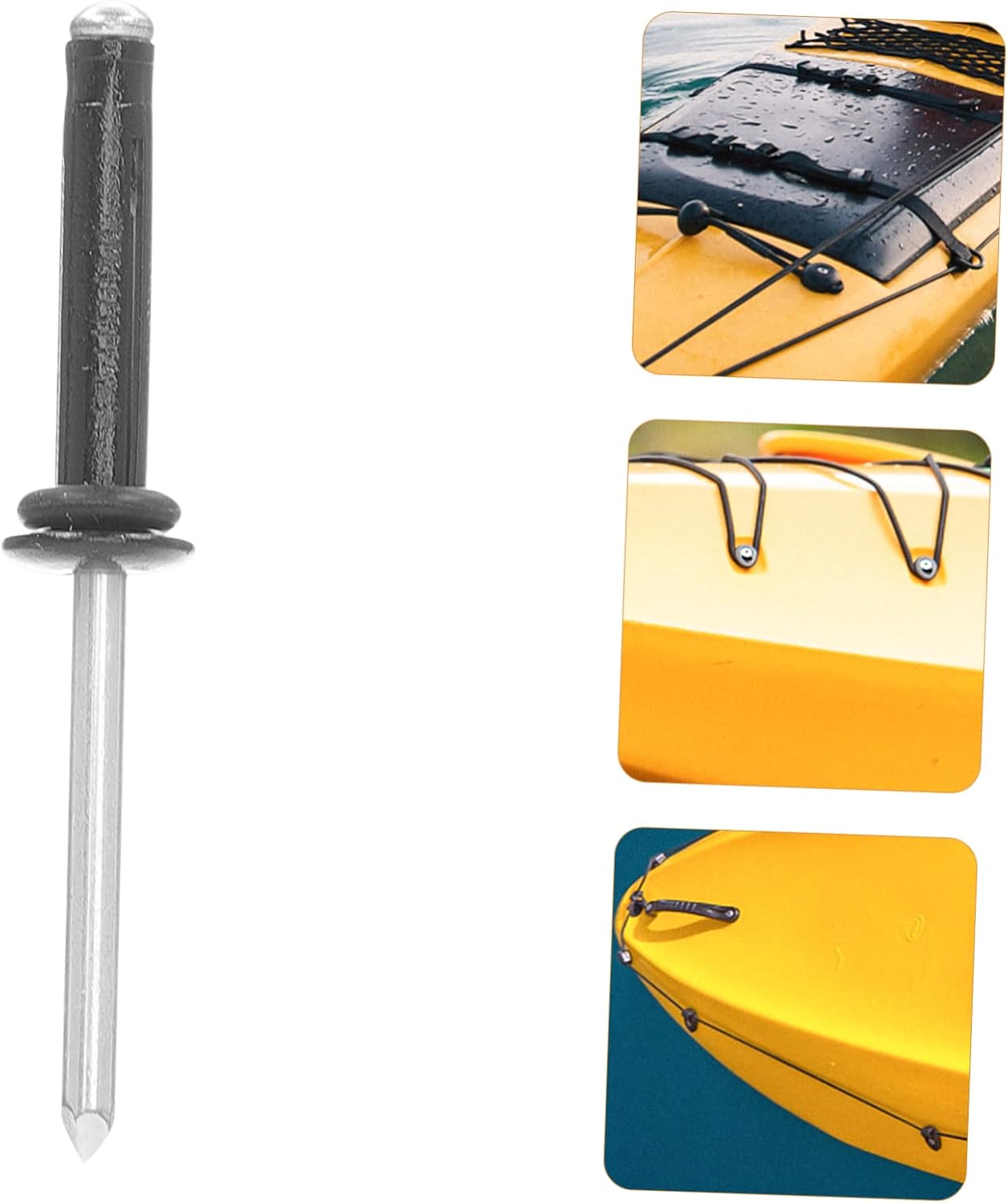 DOITOOL 3sets Professional Portable Boat Rivets Rivets Washers for Kayaks Canoes Accessories Lightweight Strong Sturdy Fasteners for Use