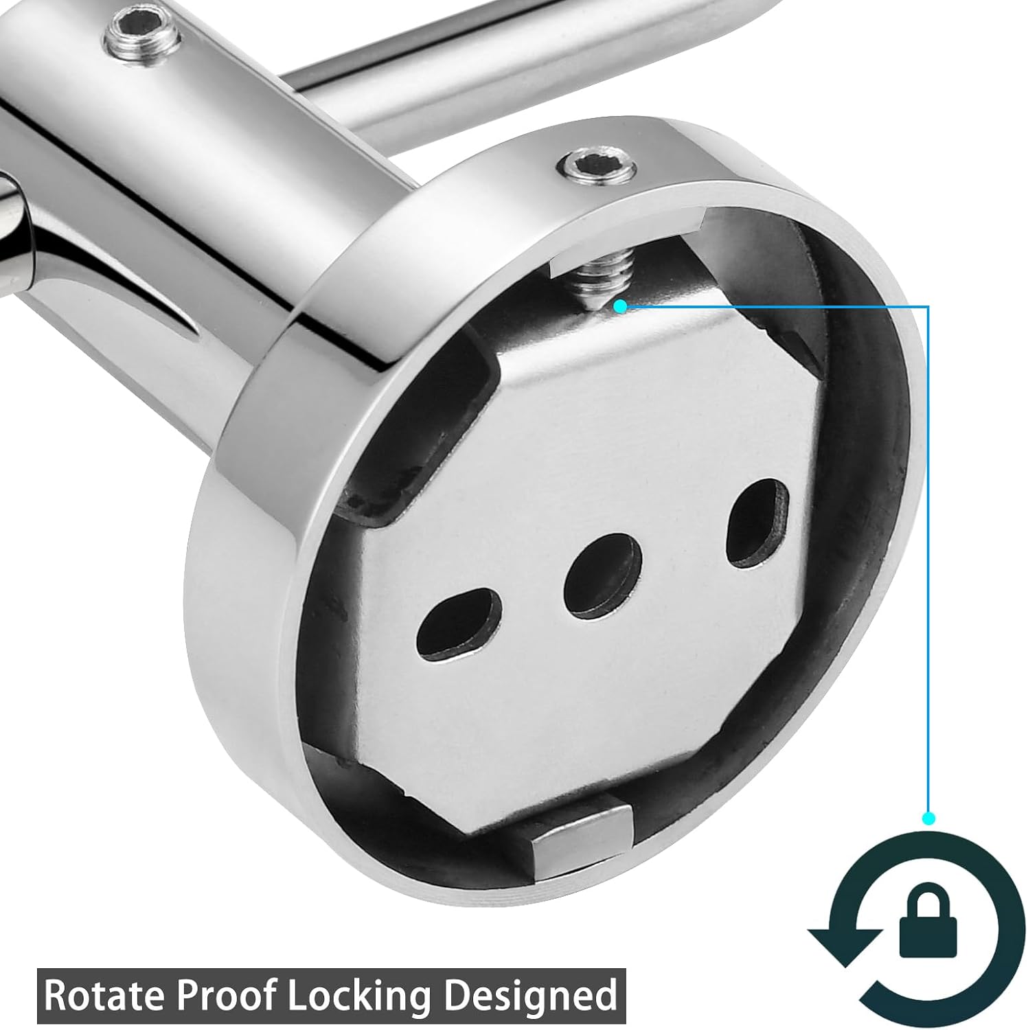 Bathroom Toilet Paper Holder Premium 304 Stainless Steel (Chrome) image 5