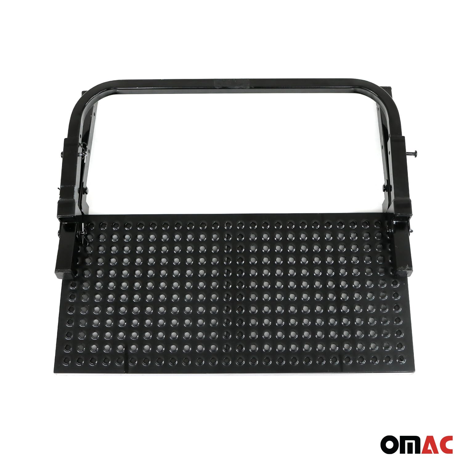 OMAC Pedana pieghevole per auto, 55 cm, compatibile con cerchioni da 16", 17" e 18", colore nero