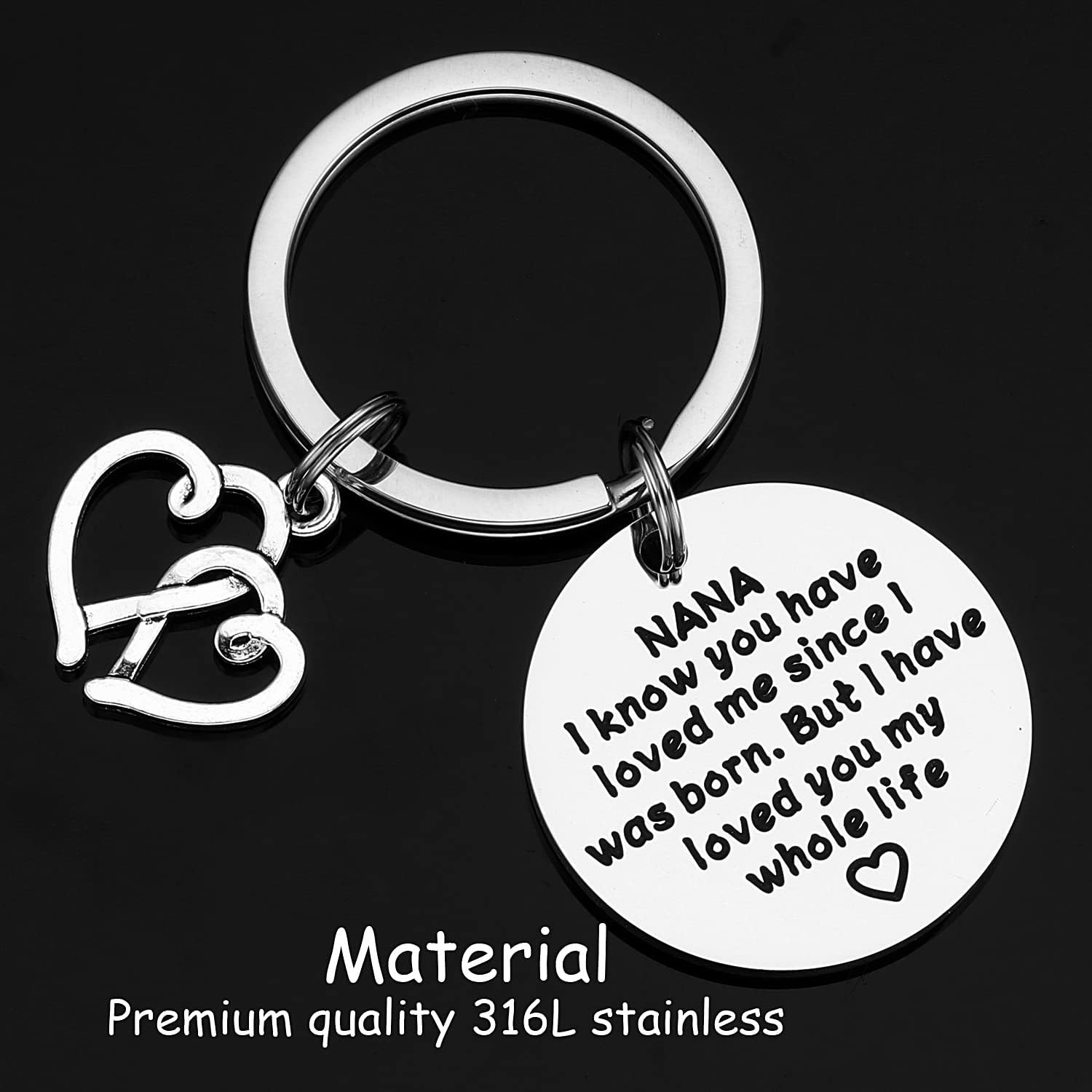 Nana Jewelry for Women Bracelet Worlds Best Nana ever Gifts Nana Stuff Gift Nana Keychain - Image 2