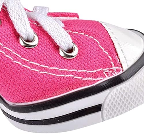 Miniatura 4 de Calzado de lona para mascotas, protector, antideslizante y casual, para caminar al aire libre, deportes y pavimento caliente, 4 unidades