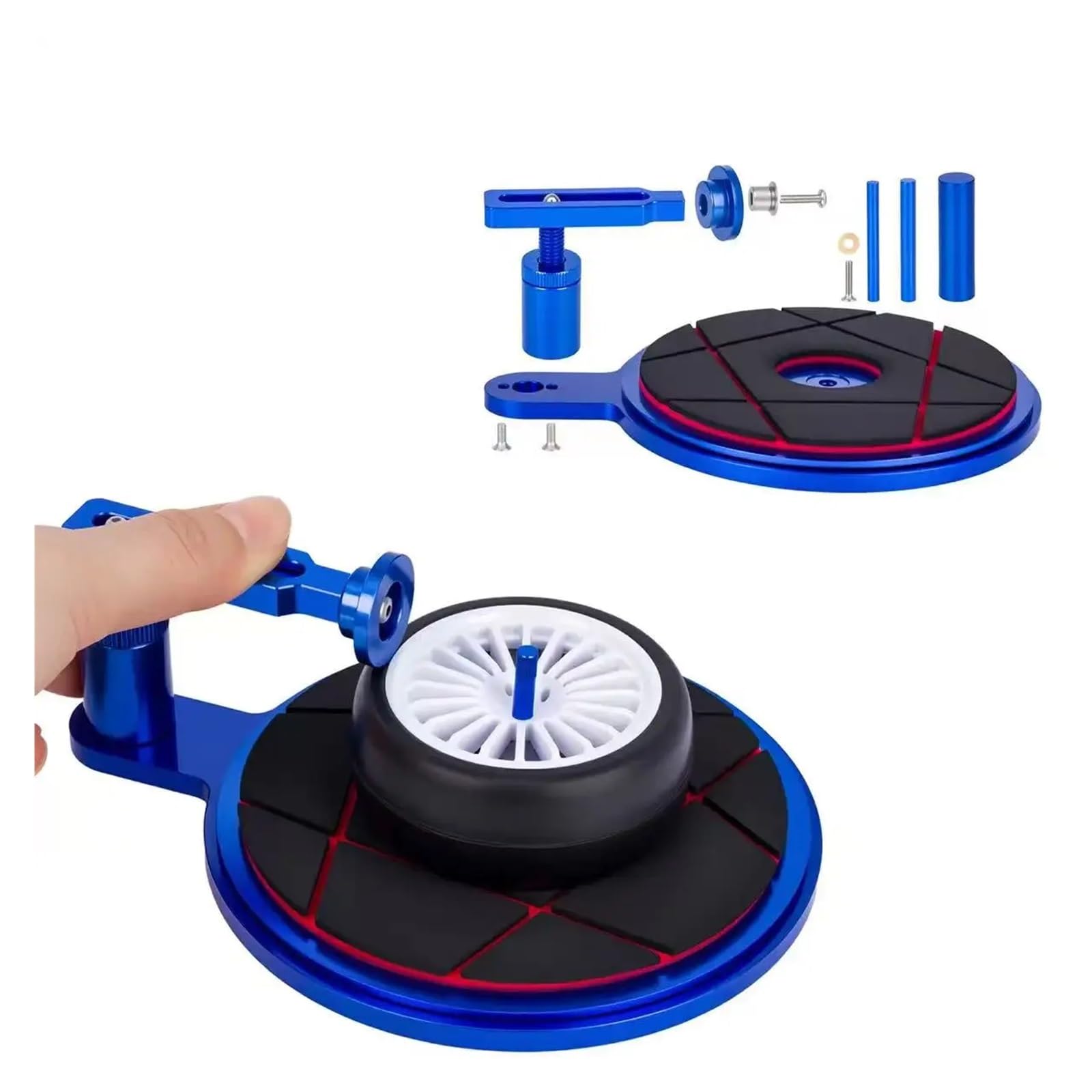 RC Accesorios para Ruedas 40Mm Y Menos Carretera Todoterreno 1/8 1/10 RC Encoladora Neumáticos Aleación Aluminio Herramienta Semiautomática Encolado Neumáticos