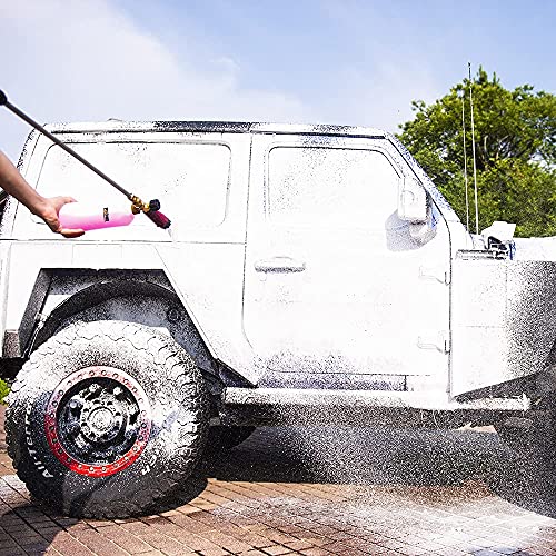 Pohir Foam Cannon, Foam Cannon For Pressure Washer, Adjustable Snow Foam Lance With 1/4'' Quick Connector, 1 Liter Foam Gun Blaster Essential Pressure Washer Accessories For Car Washing #TOP7