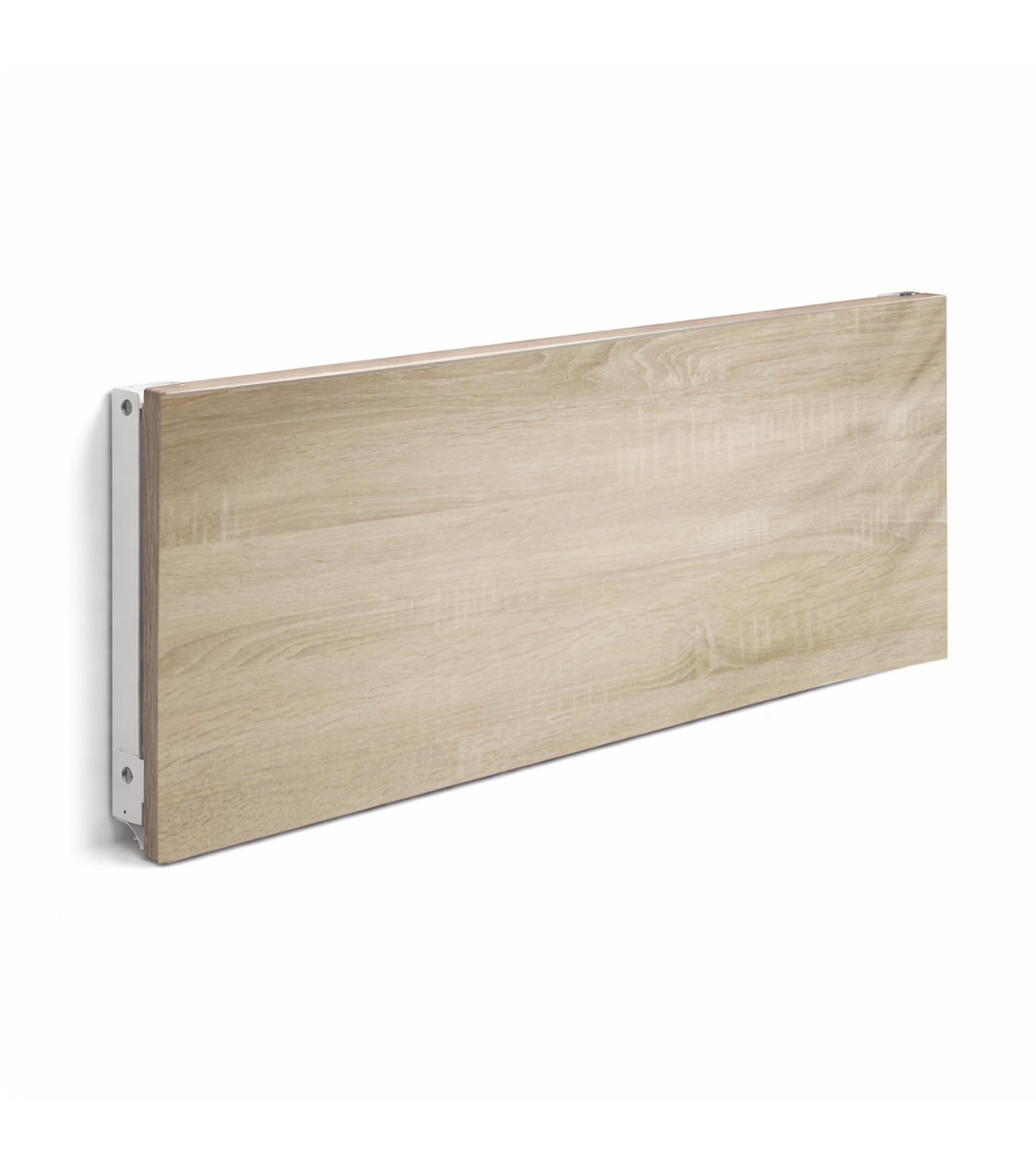 Mesa Plegable Plex 78x50 cm – Mesa de Pared Abatible en Melamina con Soportes Metálicos, Diseño Compacto para Cocina, Estudio o Espacios Reducidos Color Roble Canadian