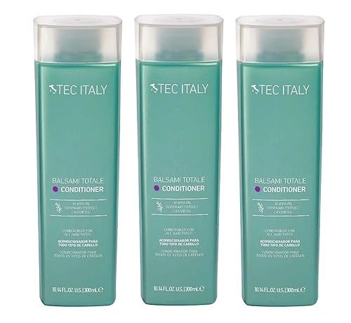 Tec Italy Balsami Totale Acondicionador para todo tipo de cabello, 10.1 fl oz (paquete de 3)