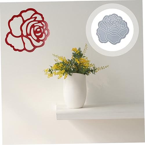 Miniatura 4 de Molde de rosa Molde de para Resina Moldes de Silicona Artesanías de Resina Esculturas de Pared Arte Té Luz Moldes de Vela Moldes Decorativos de
