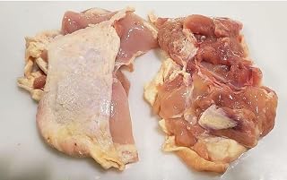 HRVST CHEF'S MARKET Naked Chicken Thighs Boneless Skin-On 20lb Case All-Natural Antibiotic-Free Frozen
