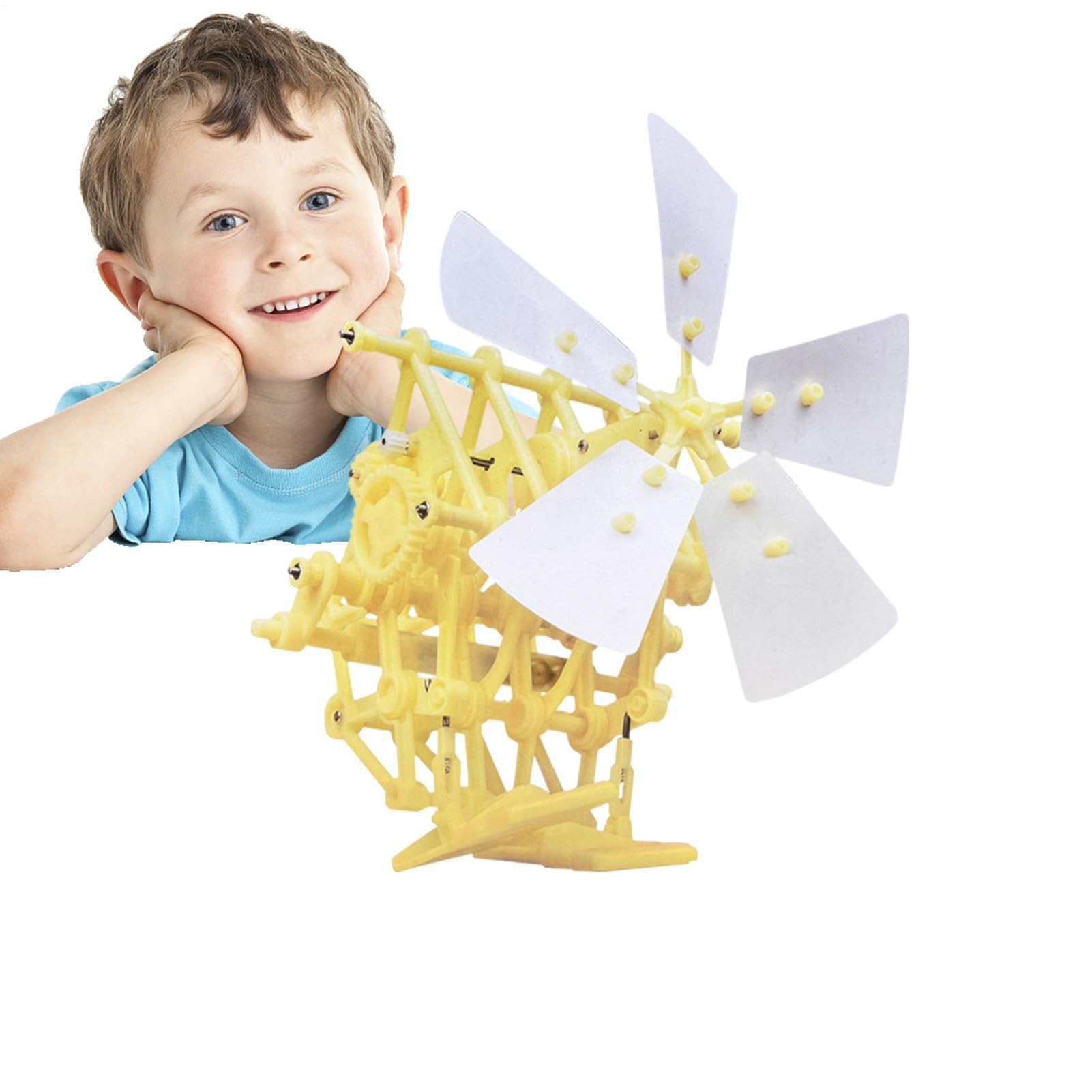 Wind-Powered Strandbeest Model Kit - DIY Walker Science & Adults, Theo Jansen Inspired Mechanical Robot, STEM Educational Engineering Toy (No Batteries Required)