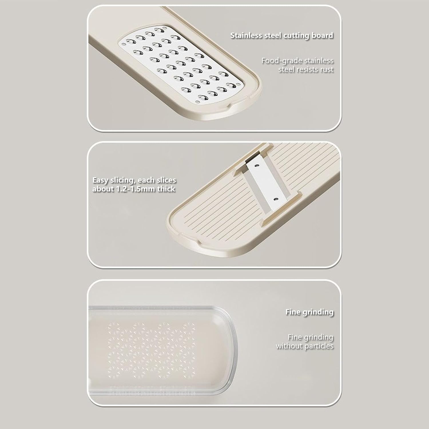 Garlic Grinder Easy Grip Veggie Shredder with Container