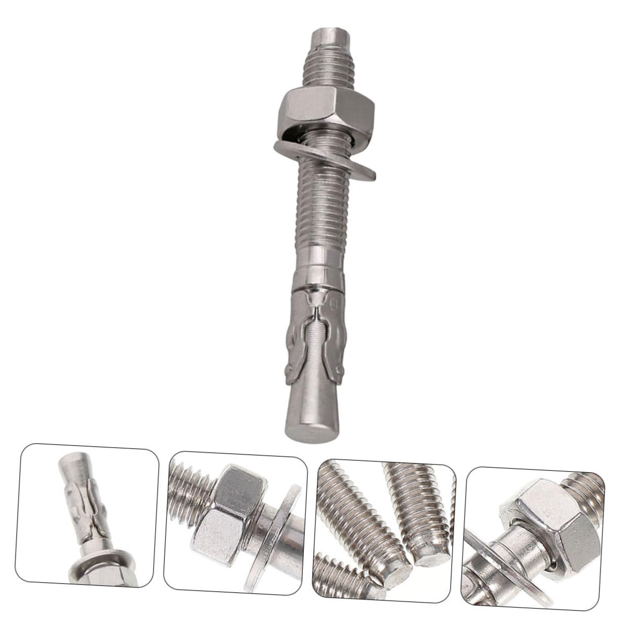 2pcs 304 Stainless Steel Concrete Wedge Anchors for Reliable Connection