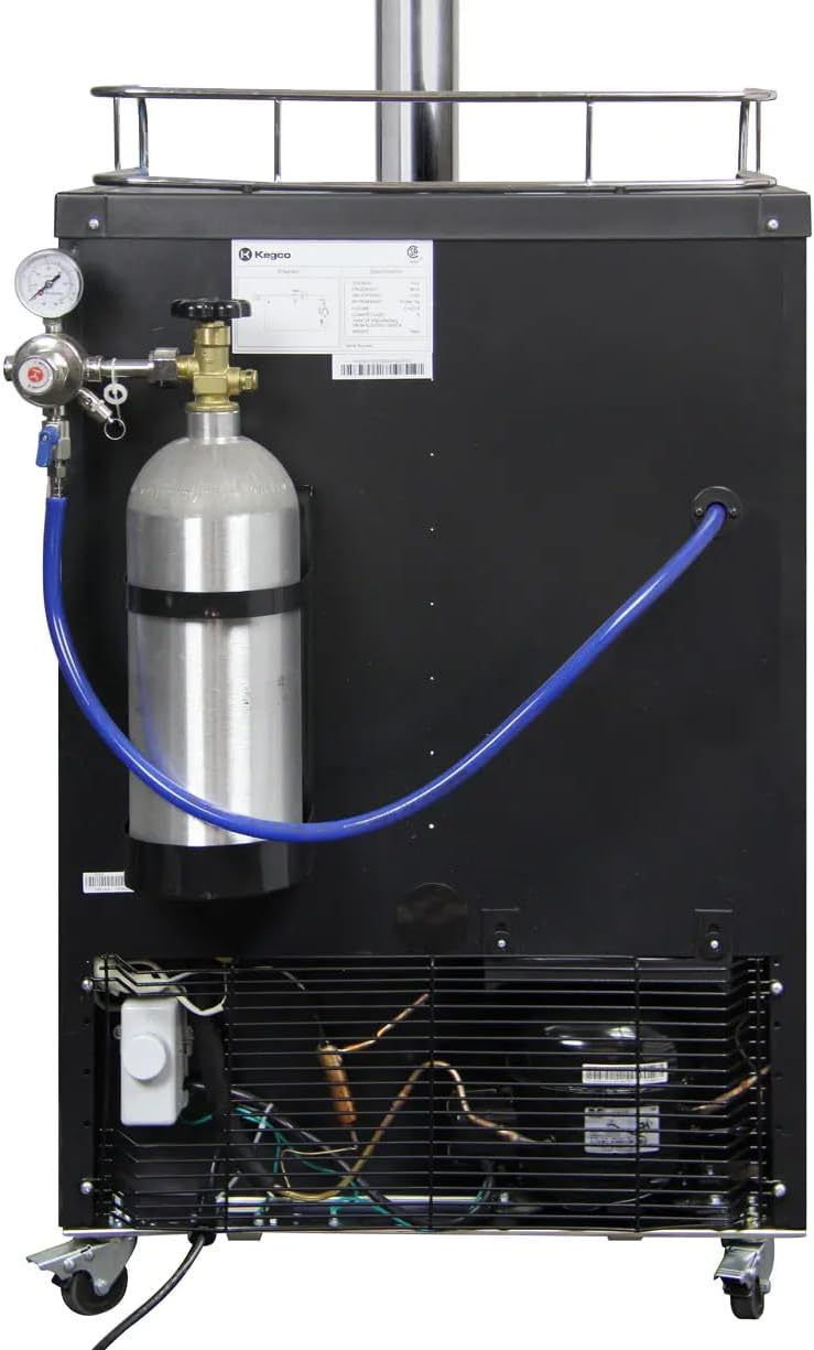 Kegco ICK20S-3 24" Wide Cold Brew Coffee Triple Tap Stainless Steel Kegerator