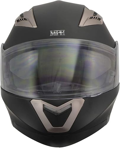 Miniatura 2 de Milwaukee Performance Helmets MPH9804DOT Matte Black Modular Racing Helmet with Drop Down Tinted Visor