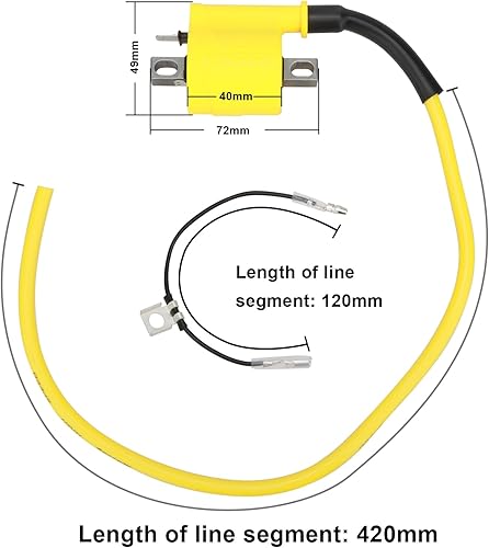 Miniatura 9 de NIBBI Bobina de encendido universal de 4 tiempos, bobina de encendido de alto rendimiento para motocicleta, se adapta a 4T Street Dirt Bike para