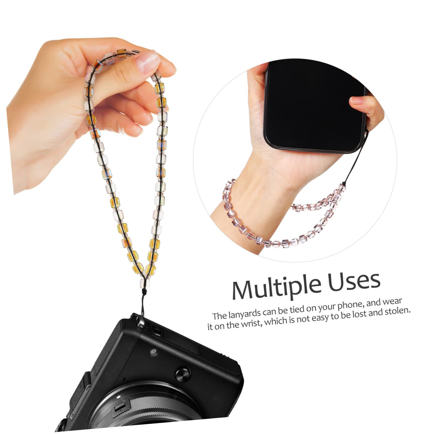 HOMSFOU Cadena Cuello De Cisne Cuerda De Mano Accesorios Moviles Accesorios Para Moviles Correa De Muñeca Para Teléfono Correa Para La Muñeca Del Cordón Del Teléfono