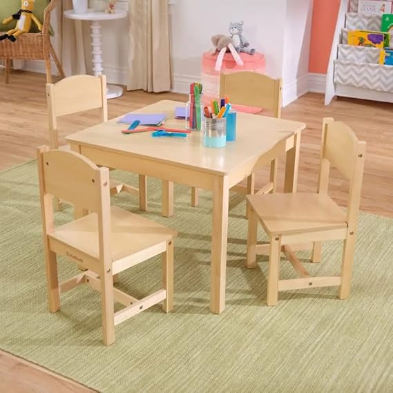 KidKraft Farmhouse Table and Chair Set Natural Amazon.ca Home