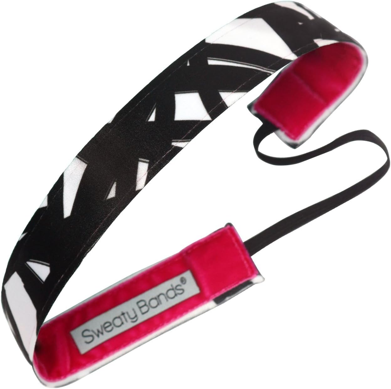 Sweaty Bands Womens Girls Headband - Non-Slip Velvet-Lined Workout Hairband - Turbulence 1-Inch