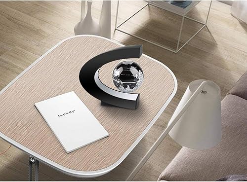 Miniatura 3 de Levitación magnética en forma de C, mapa del mundo flotante, globo giratorio misteriosamente suspendido en el aire con luces LED para