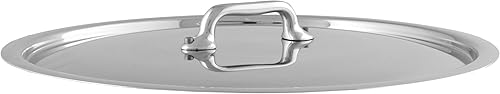 Miniatura 3 de Mauviel Tapa de acero inoxidable con mango de acero inoxidable fundido, 7.1 pulgadas, fabricado en Francia