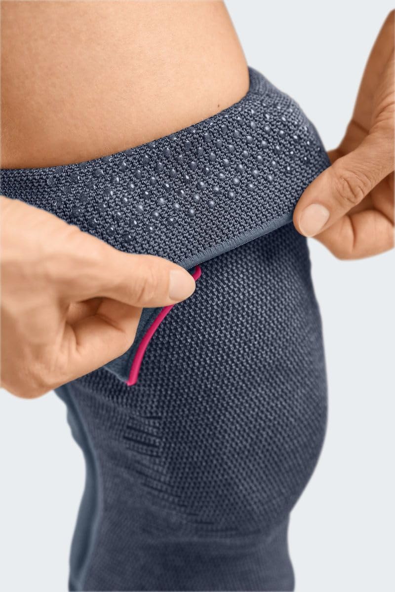 Genumedi® PT - Rodillera articulada para mejorar la guía de la rótula, extra ancho, estabilización, antideslizante, contra el dolor de rodilla