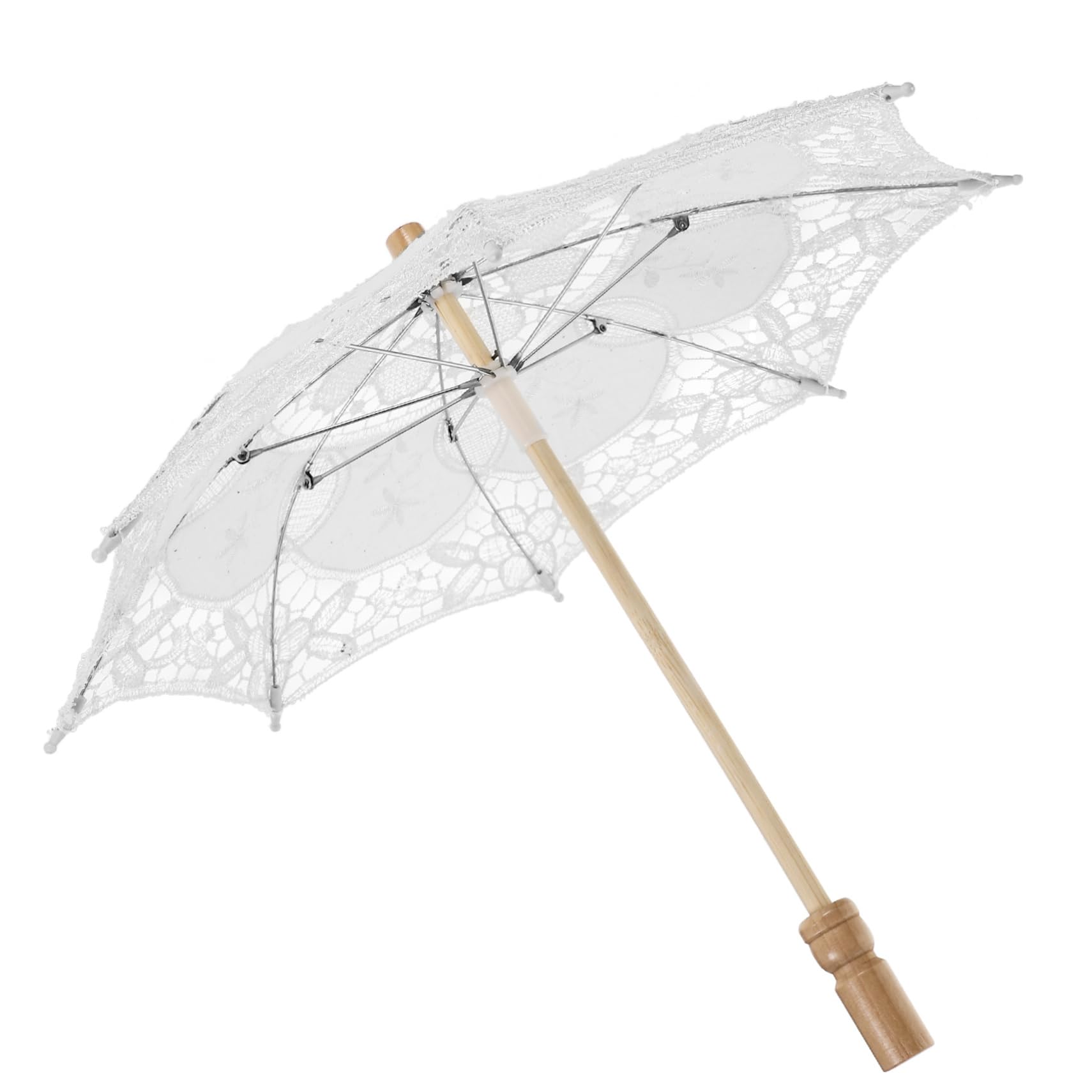 BESTonZON 3 parasol ślubny ślubna parasolka elegancka parasolka Dekoracja ślubna z welonem ślubnym wystrój vintage parasole na deszcz parasole ślubne rekwizyt parasola gotyk