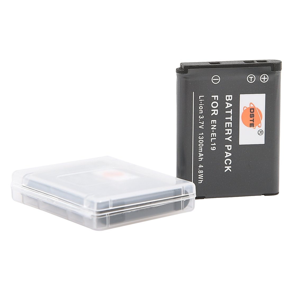 Batteria DSTE EN-EL19 Con Caricabatterie Micro USB | 1300mAh Per Nikon Coolpix S32, S100, S4100 E Altri Modelli Compatibili