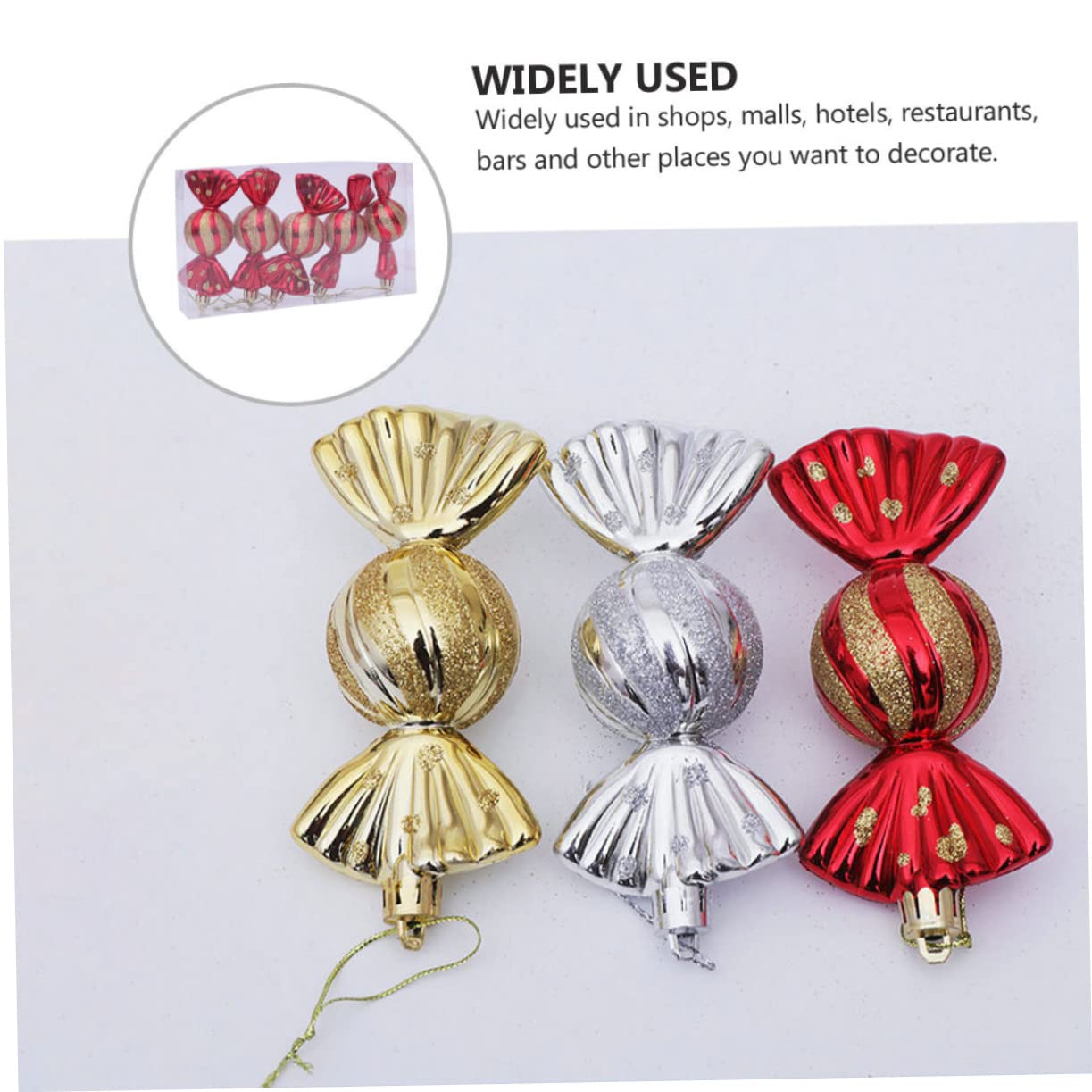 5 Piezas Adornos para Árbol De Navidad Colgantes Navideños Accesorios Colgantes para Navidad para Decorar La Fiesta Familiar