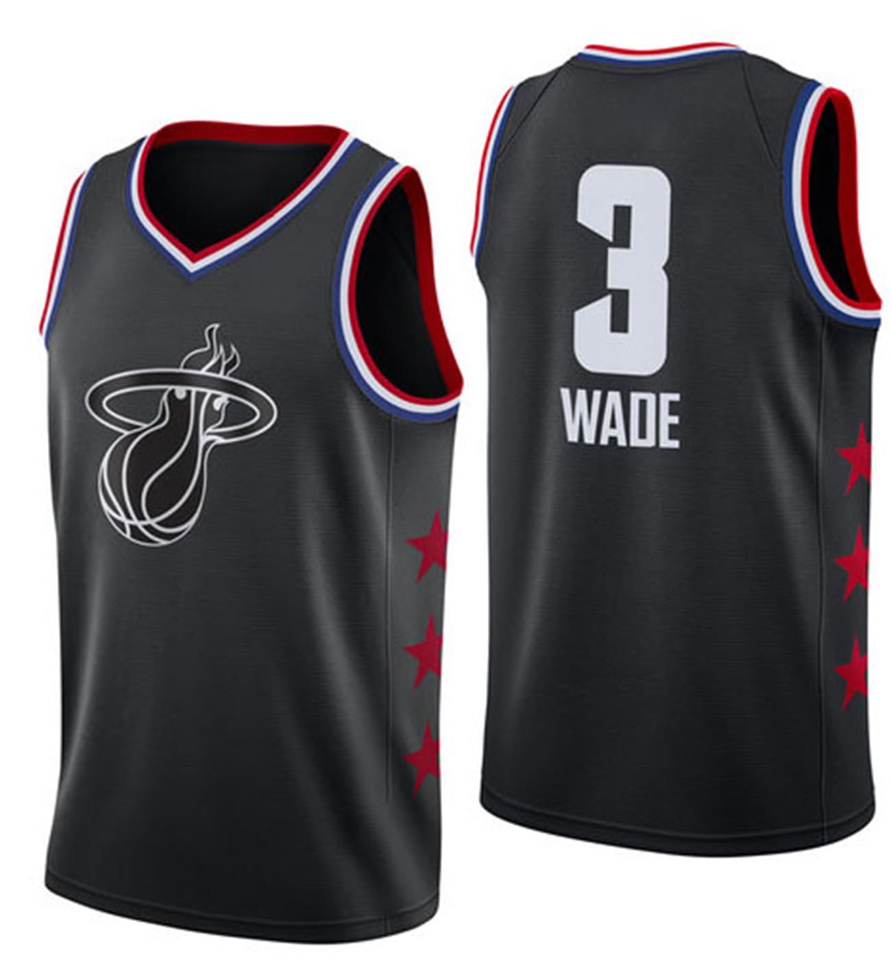 Clzwfz Unisex 3 # Black Basketball Jerseys, Adult Basketball Jerseys, Basketball Sleeveless Sets, Basketball Sportswear, T-Shirts And Vests, Youth Sportswear, And A Variety Of Jerseys,3# Black,Xl