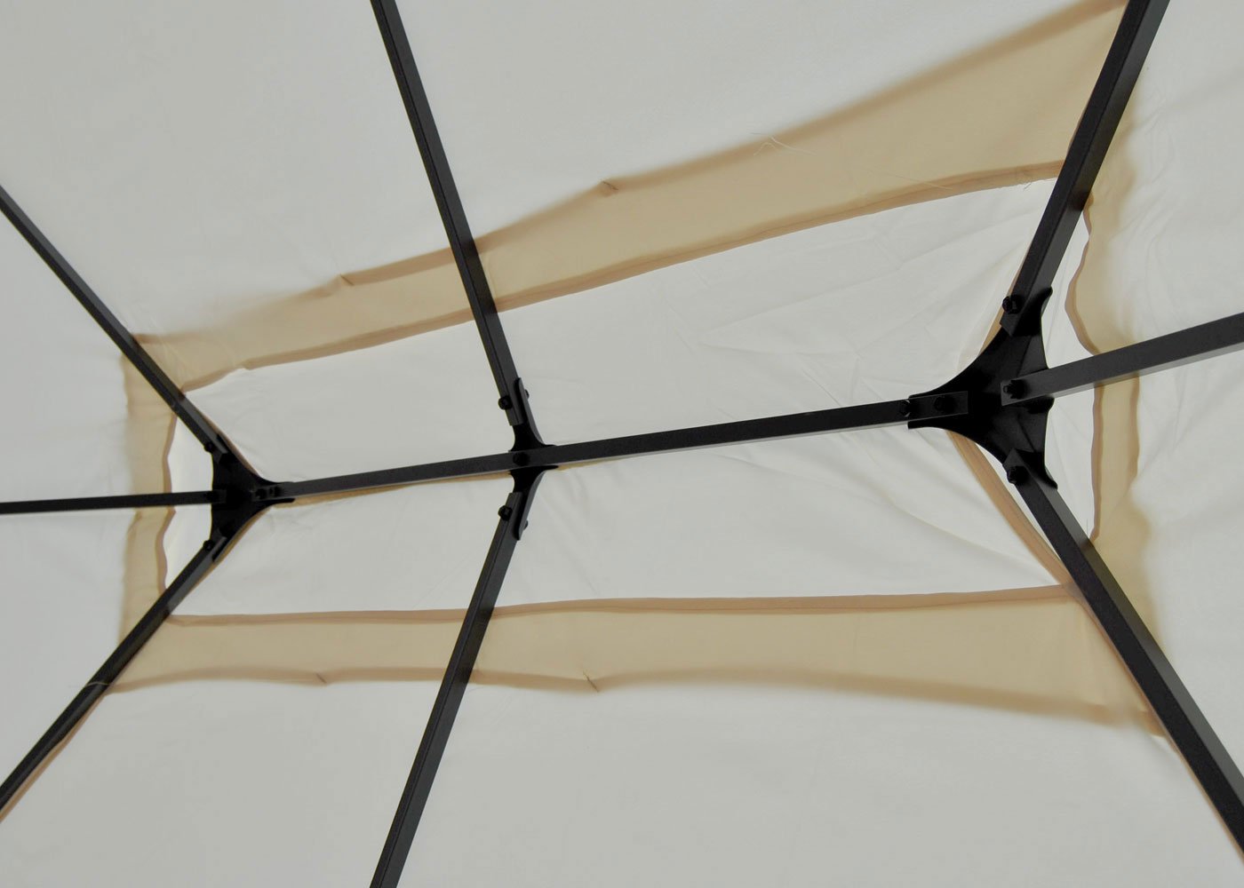 Telo di ricambio copertura tetto per gazebo Cadice poliestere 3x4m - avorio