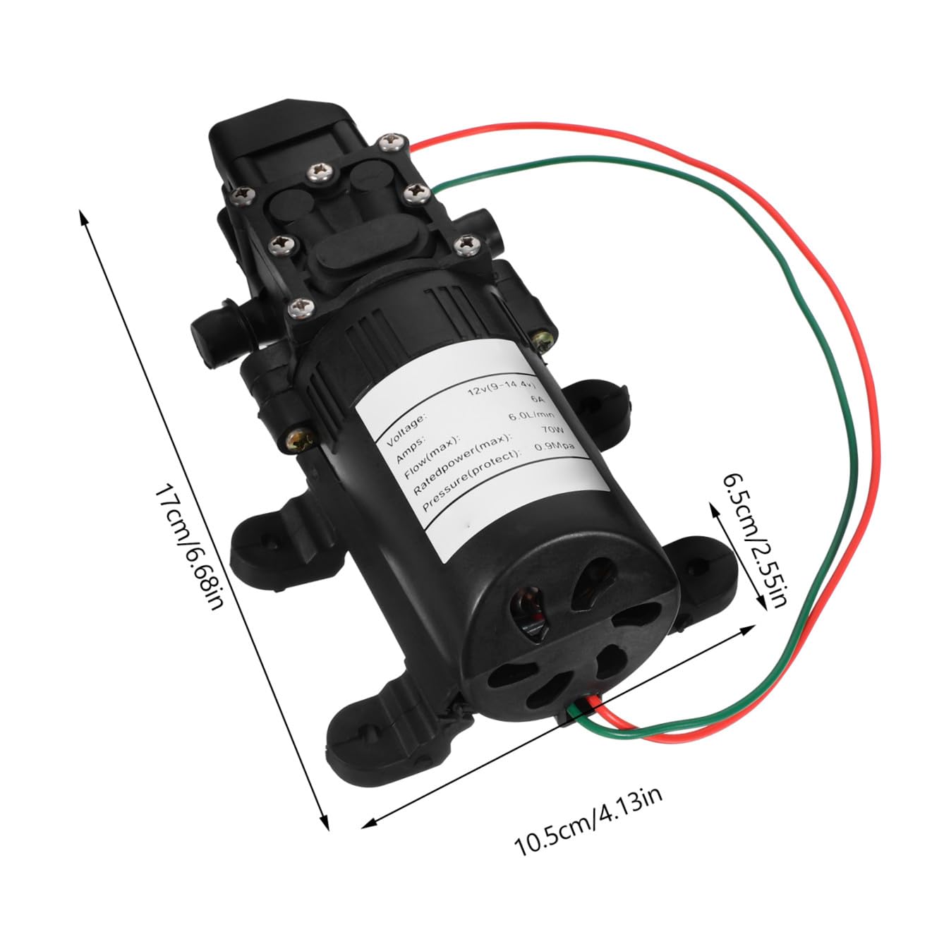 12v 6l/min Automatische Wasserpumpe Membranpumpe 70w