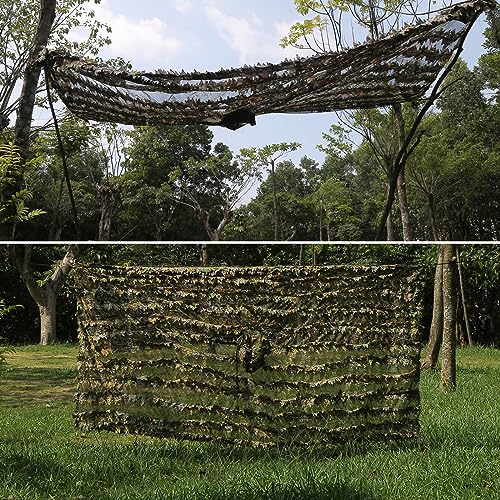 Image of Zicac Outdoor Ghillie Suit 3d Leafy Camo Poncho for Men Hunting Bird Watch Military CS Woodland Hoodie Camouflage Cloak