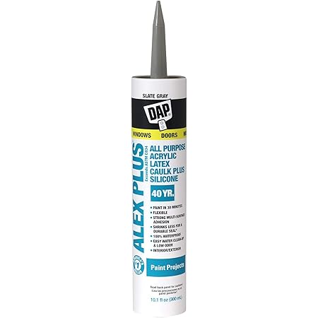 Amazon Com Alex Plus 18110 18118 Acrylic Latex Caulk Slate Gray Home Improvement